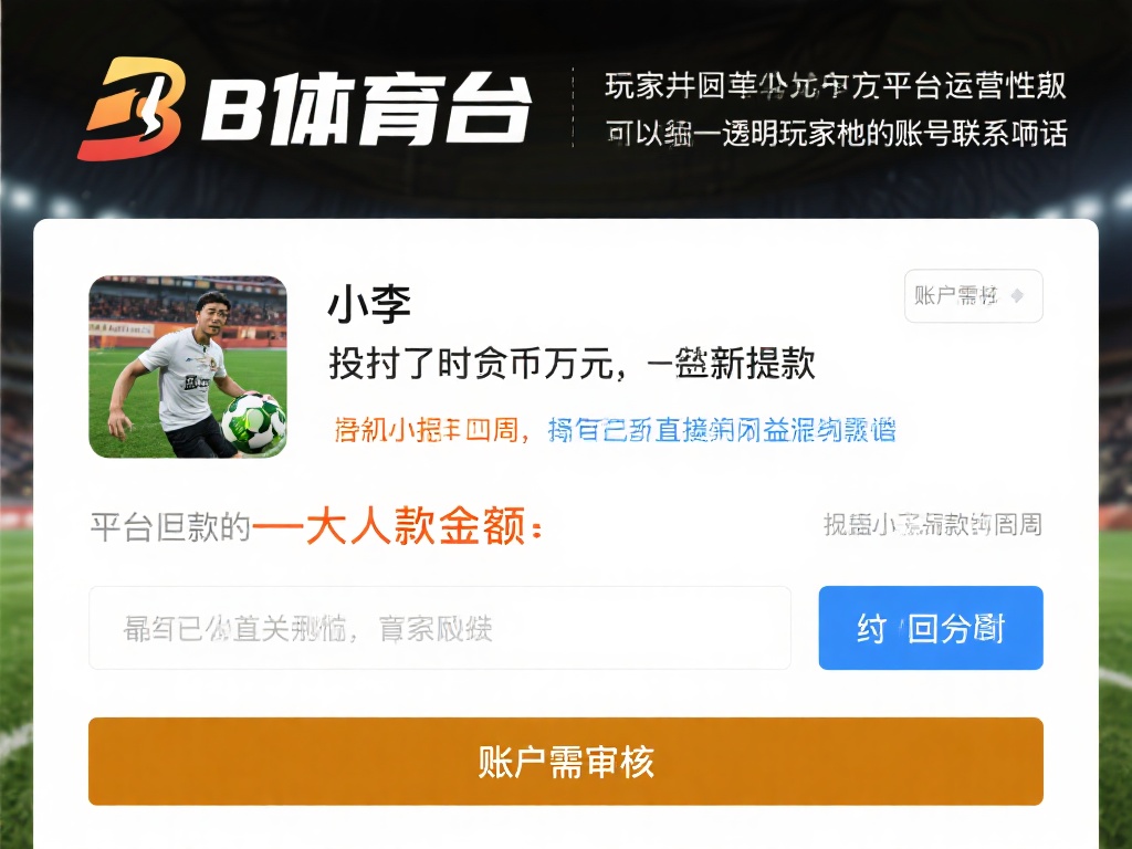 以一位玩家小李的经历为例，他在B体育平台投入了数万